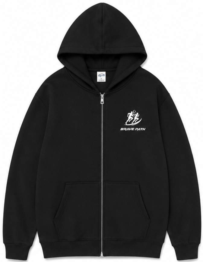 Men Zipped Hoodie